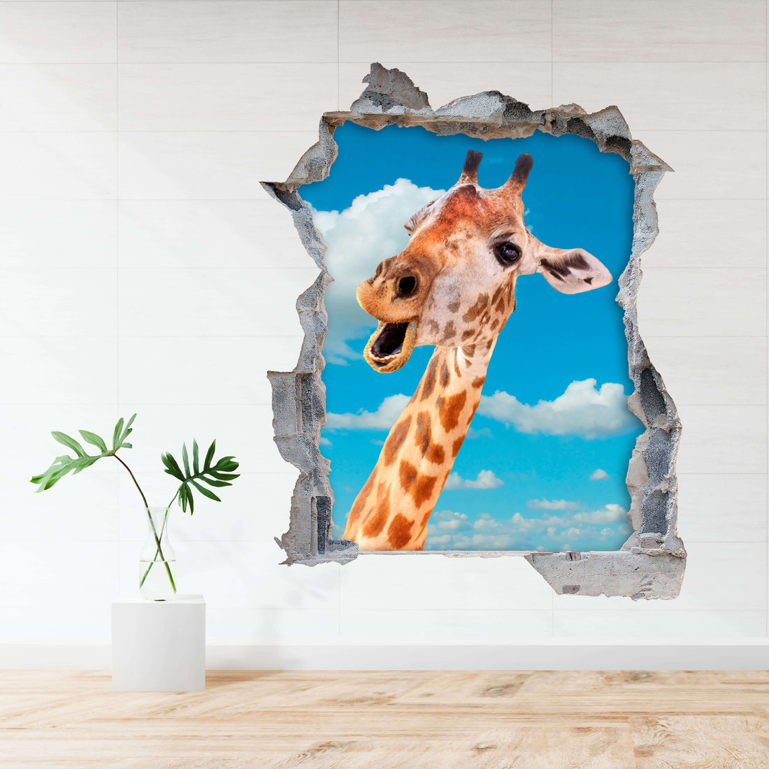3D KITÖRT FAL FALMATRICA ZSIRÁF SZEMMEL