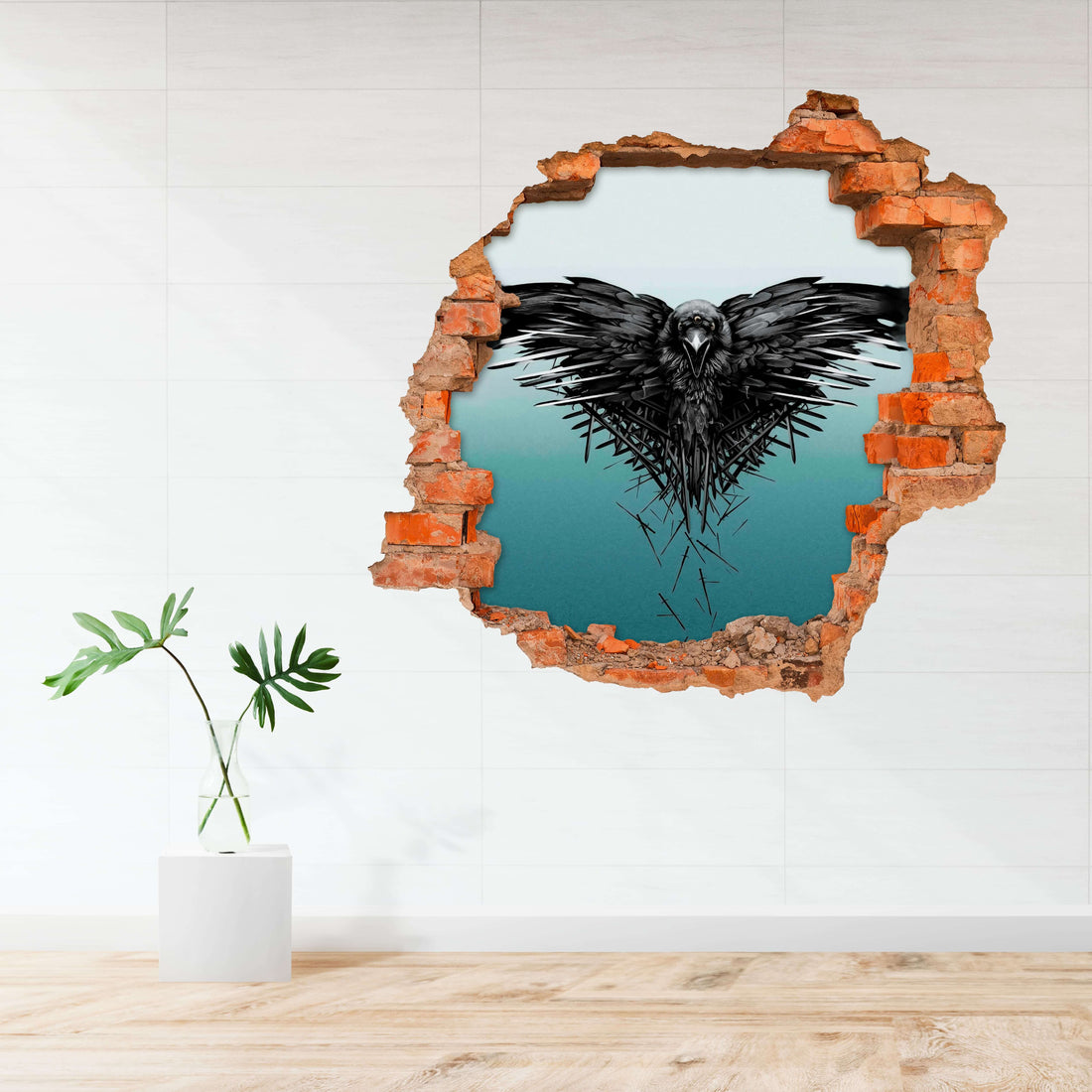 3D  KITÖRT FAL FALMATRICA 3 SZEMŰ HOLLÓ