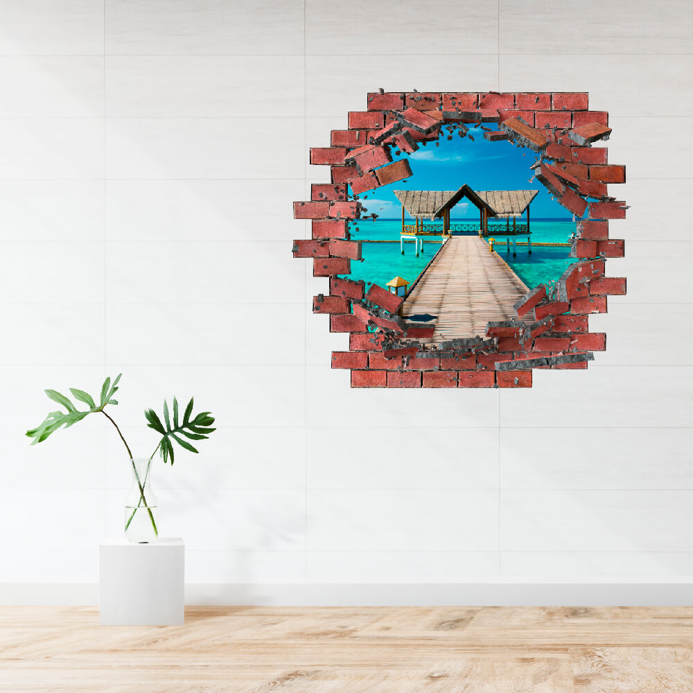 3D  KITÖRT FAL FALMATRICA LOVE ISLAND