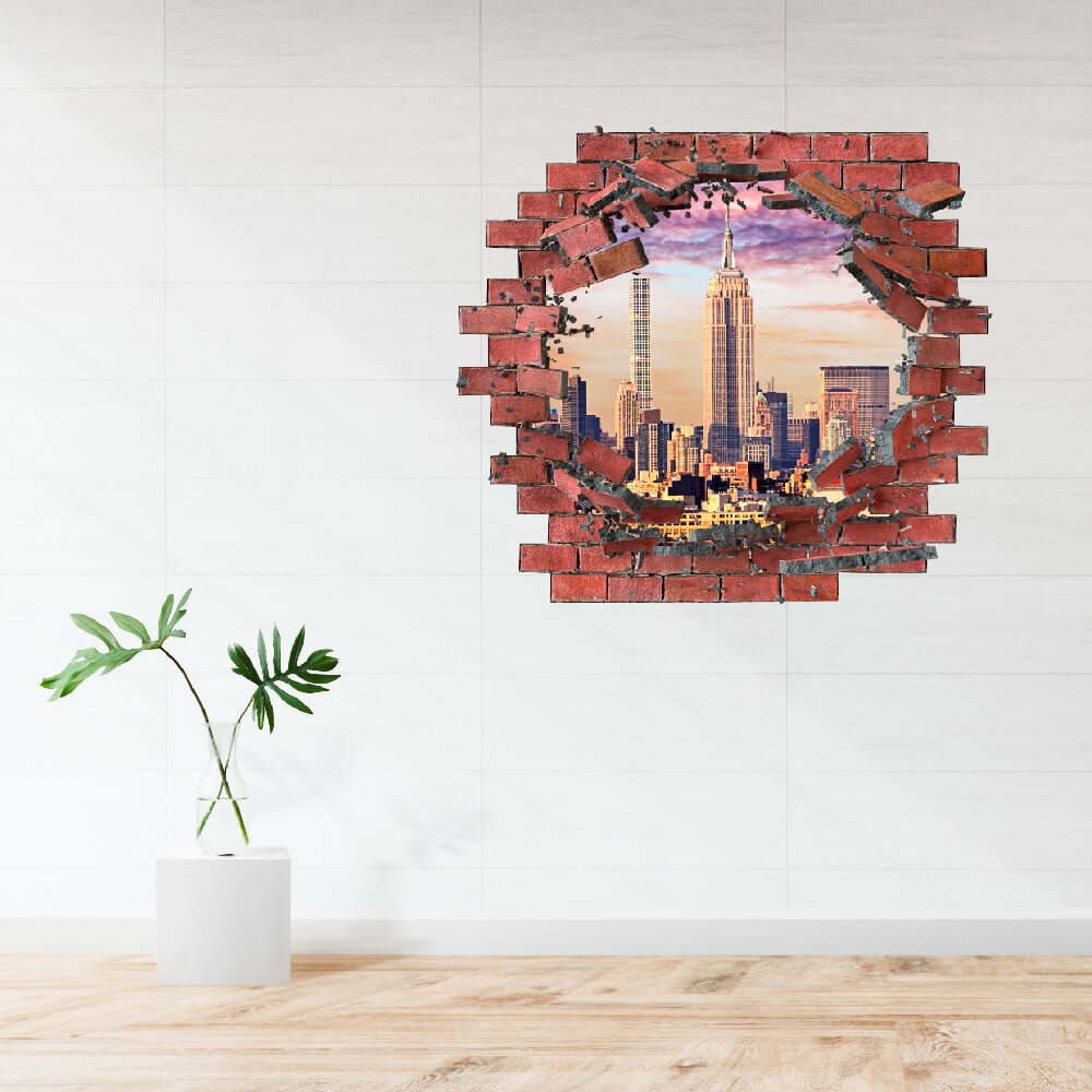 3D  KITÖRT FAL FALMATRICA NEW YORK CITY