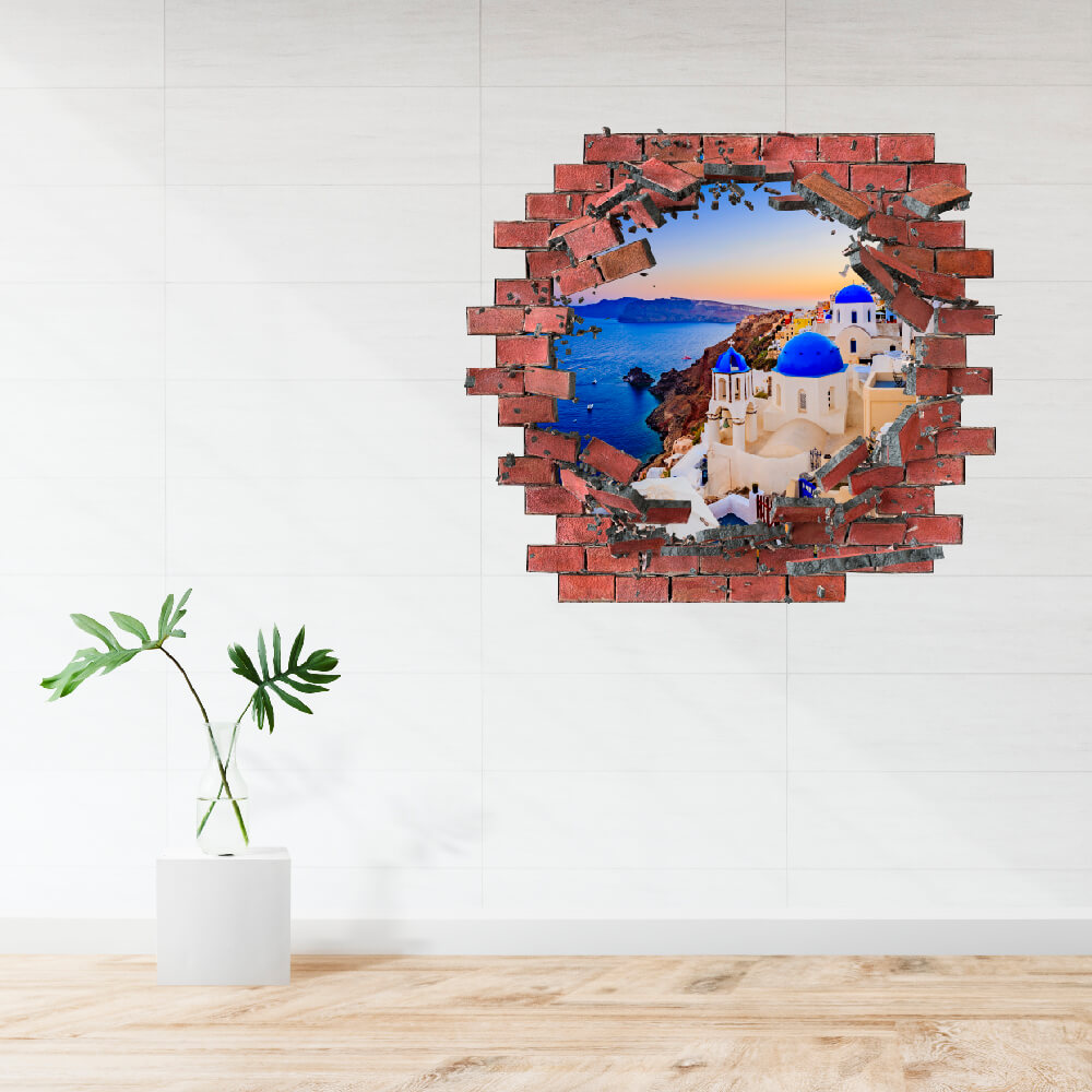 3D  KITÖRT FAL FALMATRICA SANTORINI ISLAND