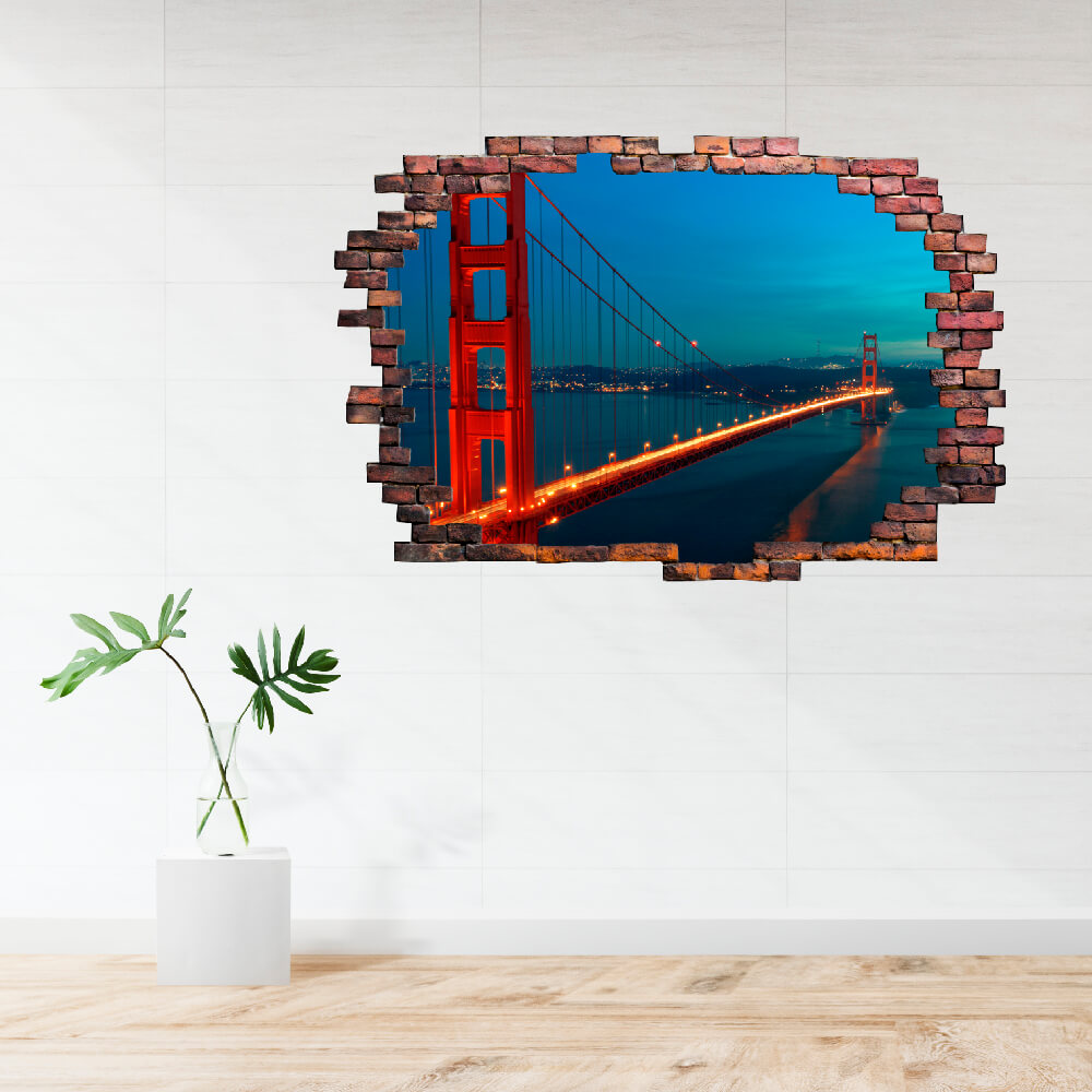 3D  KITÖRT FAL FALMATRICA HÍD