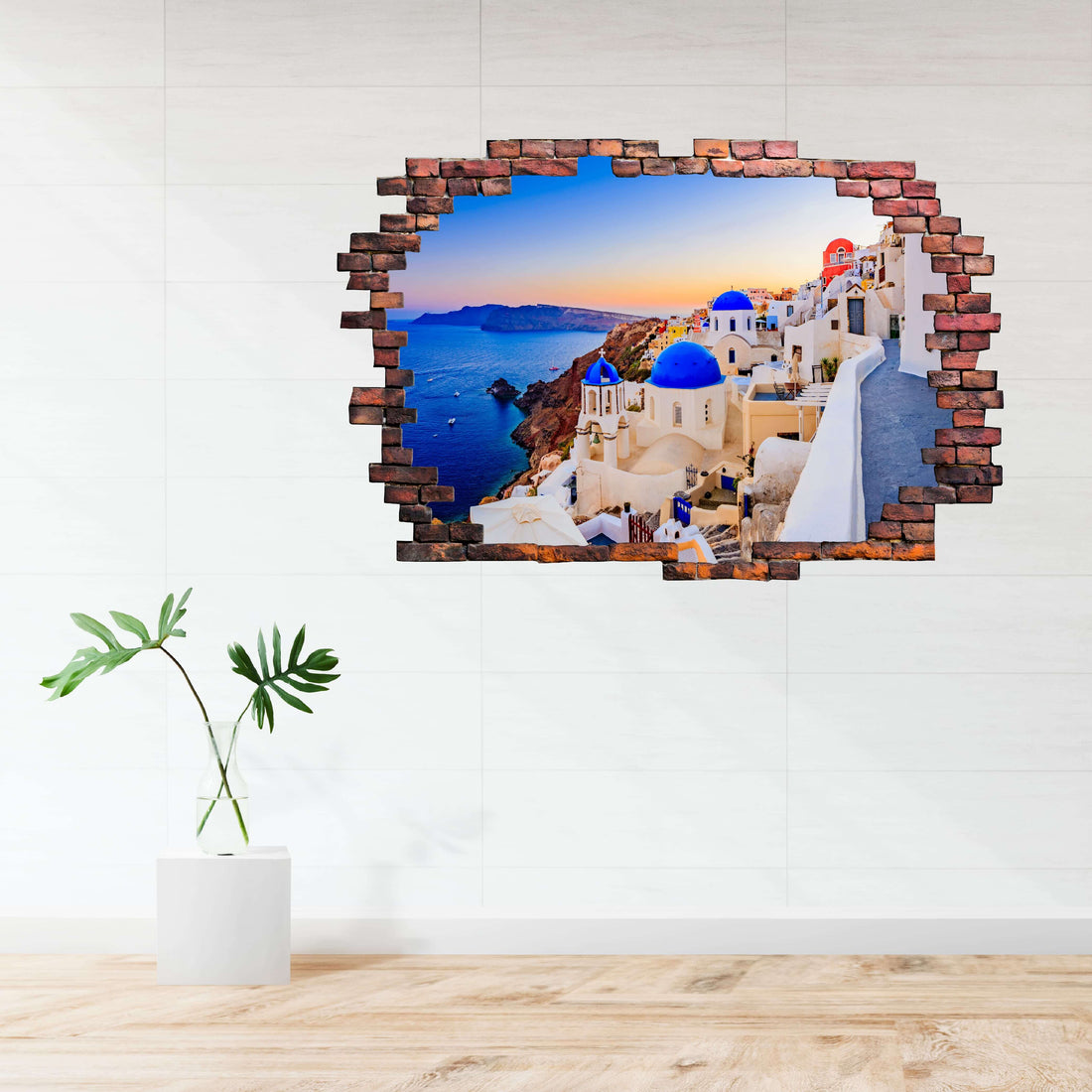 3D  KITÖRT FAL FALMATRICA ESTI SANTORINI