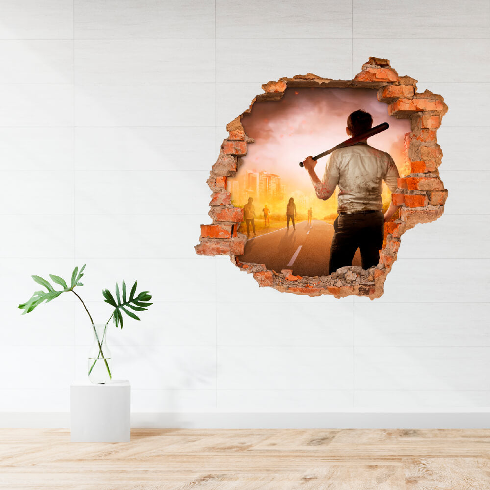 3D KITÖRT FAL FALMATRICA ZOMBI APOKALIPSZIS