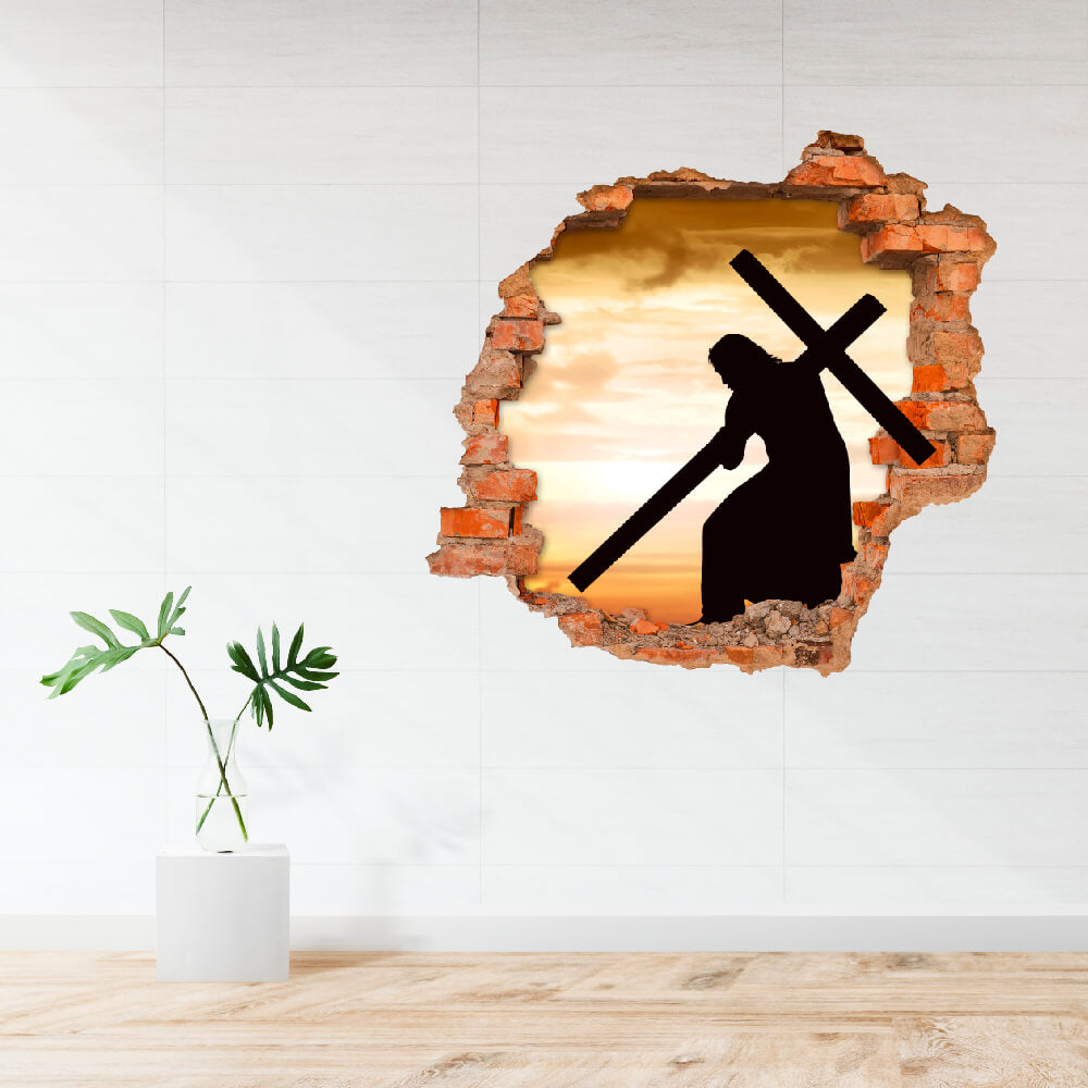 3D KITÖRT FAL FALMATRICA JÉZUS