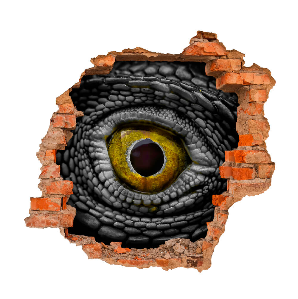 3D KITÖRT FAL FALMATRICA FÉLELEM