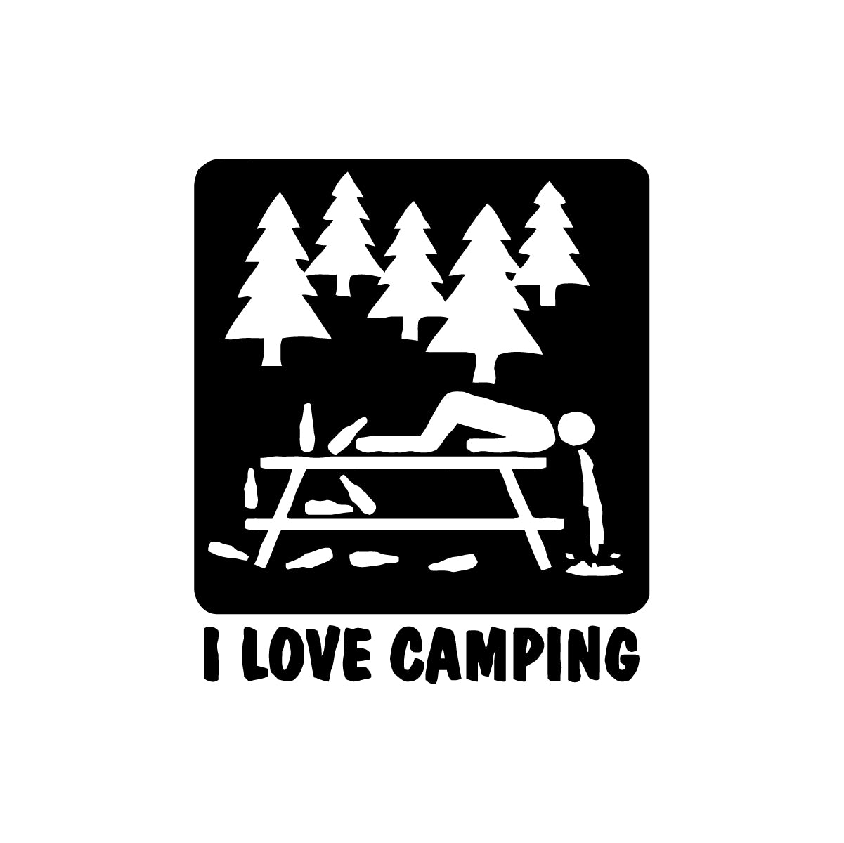 I LOVE CAMPING AUTÓ MATRICA