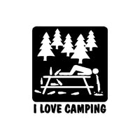 I LOVE CAMPING AUTÓ MATRICA