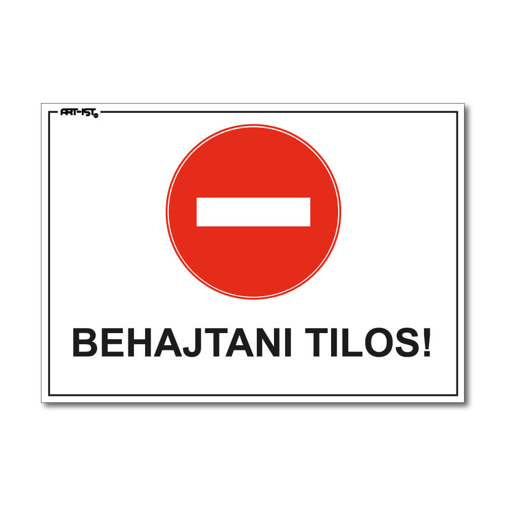 BEHAJTANI TILOS