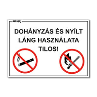 DOHÁNYZÁS ÉS NYÍLT LÁNG