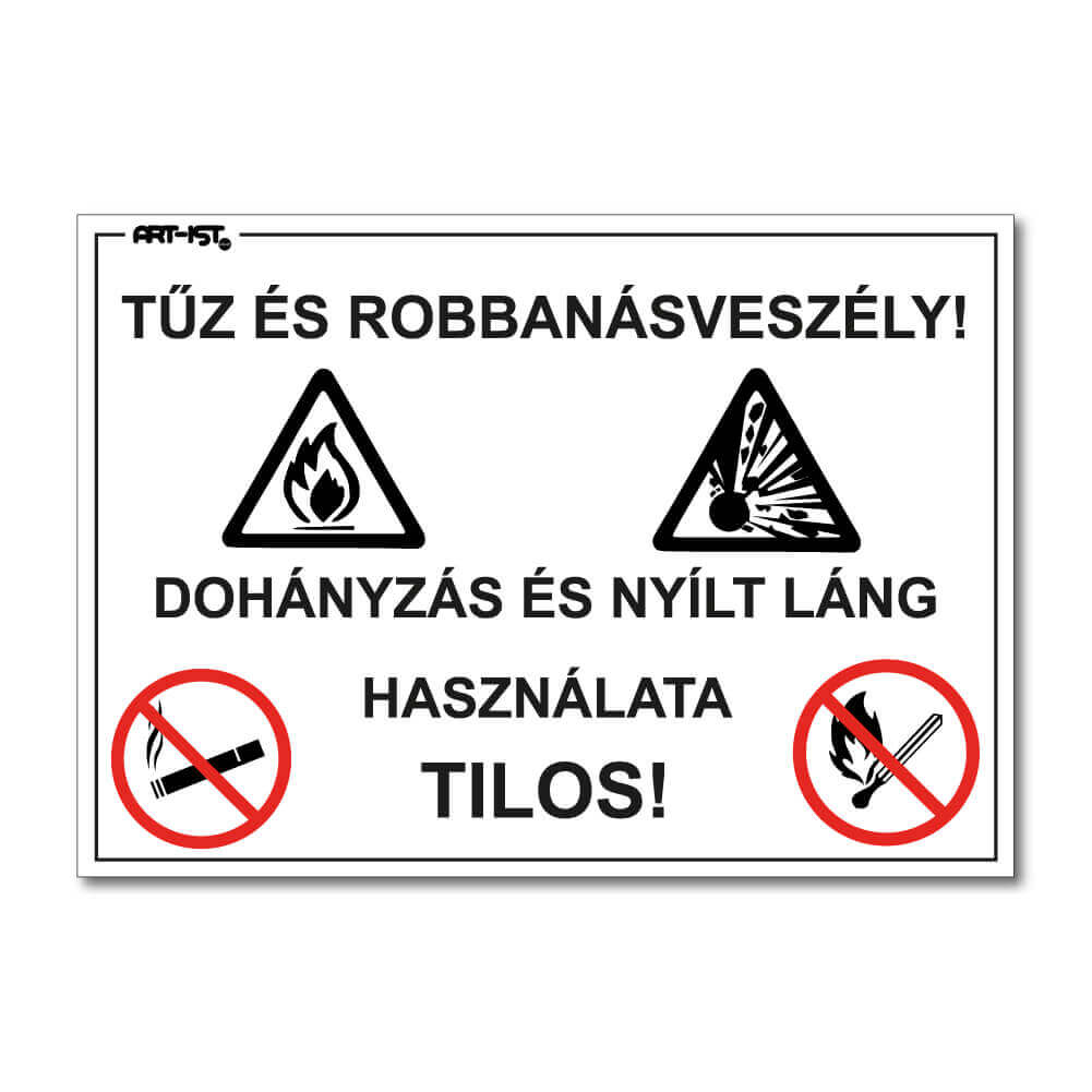 TŰZ ÉS ROBBANÁS VESZÉLY