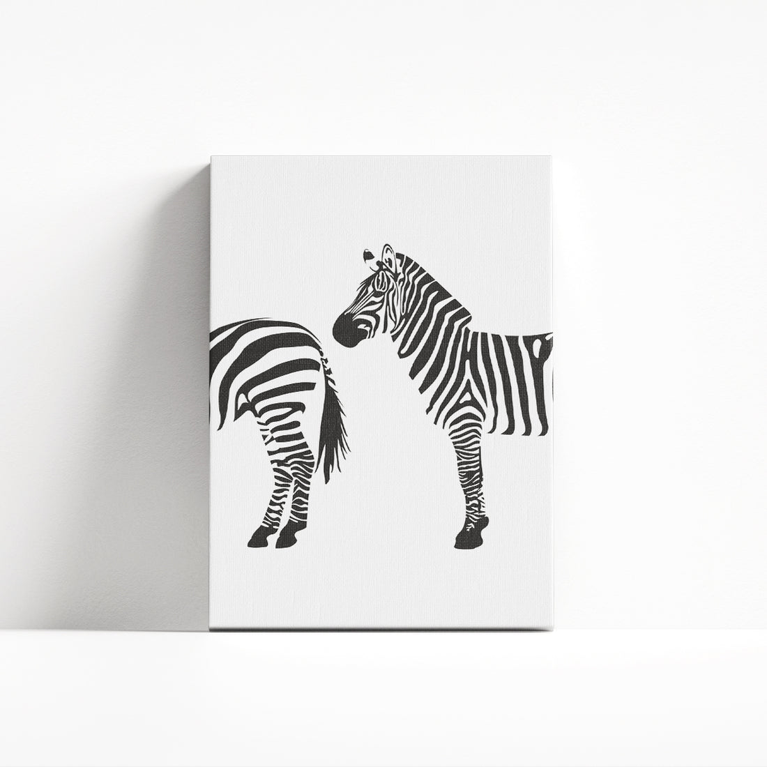 Zebra falikép