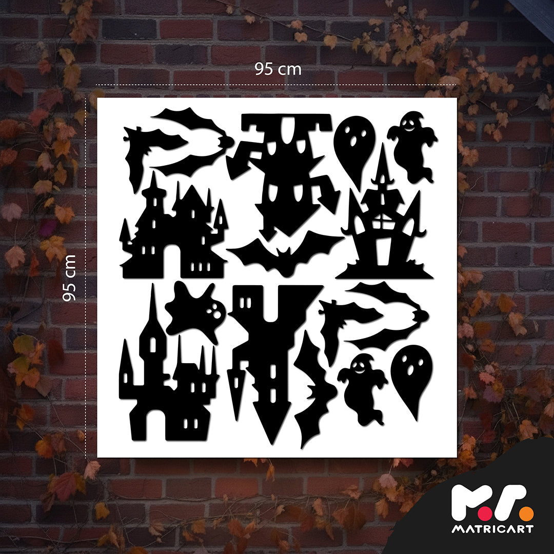 Halloweeni matricaszett  - Szellemkastély