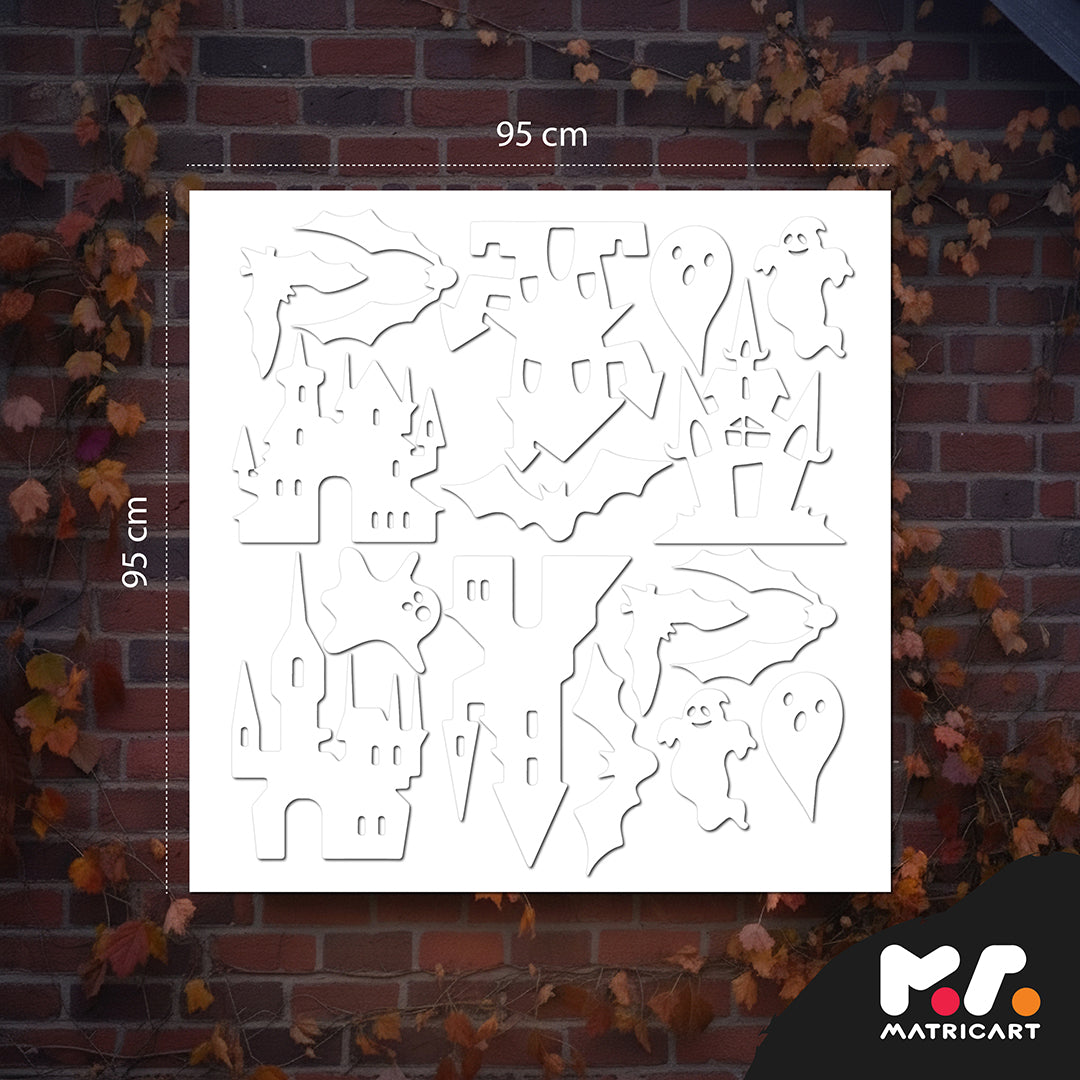 Halloweeni matricaszett  - Szellemkastély