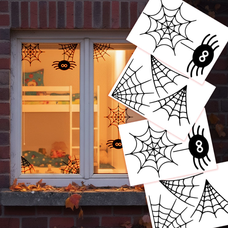 Halloweeni matricaszett  - Pókhálók