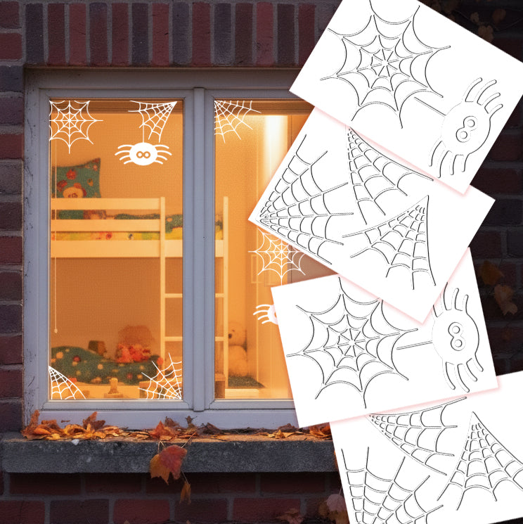 Halloweeni matricaszett  - Pókhálók