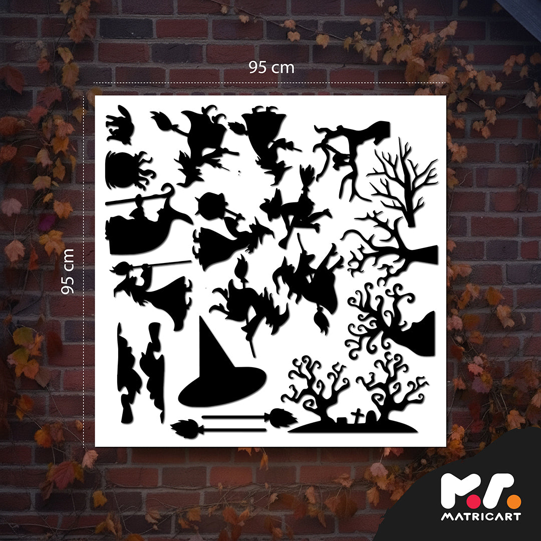 Halloweeni matricaszett  - Boszorkányok