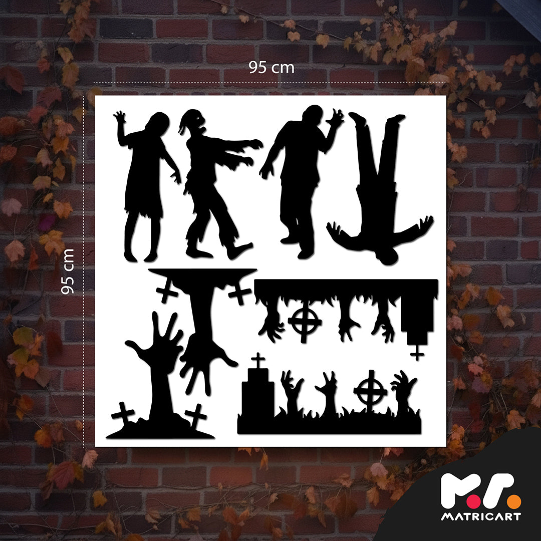 Halloweeni matricaszett  - Zombik