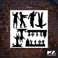 Halloweeni matricaszett  - Zombik