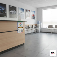 Google Értékelésgyűjtő matrica NFC-vel és QR  kód leolvasóval - magyar nyelvű