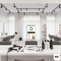 Google Értékelésgyűjtő matrica NFC-vel és QR  kód leolvasóval - magyar nyelvű