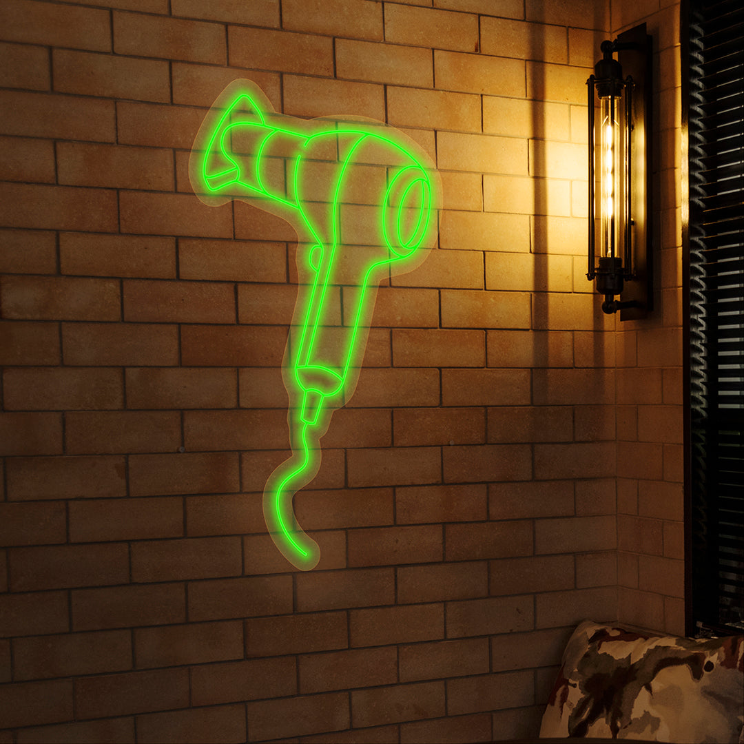 Hajszárító neon