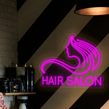 Hair salon neon