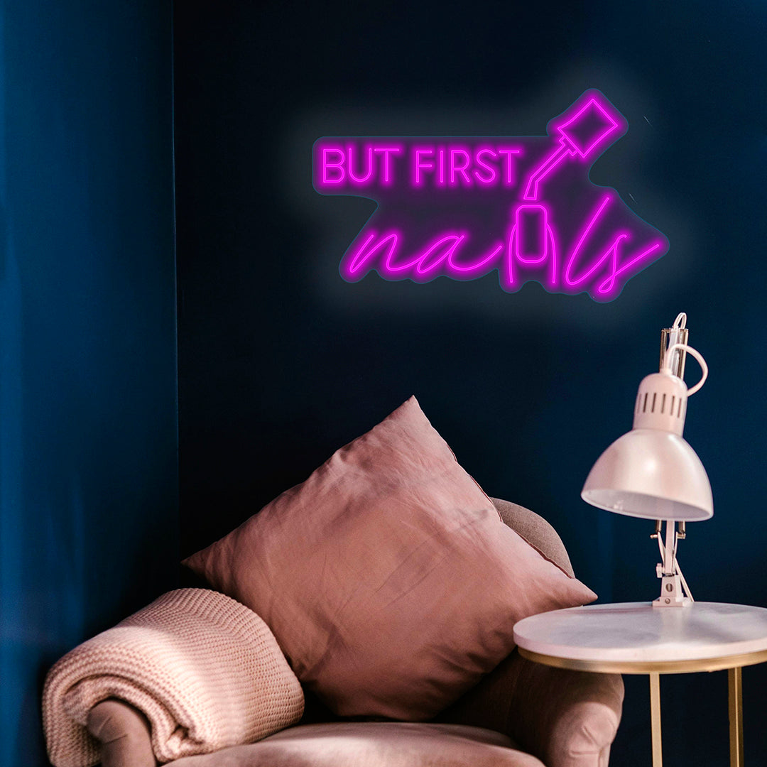 But first, nails neon