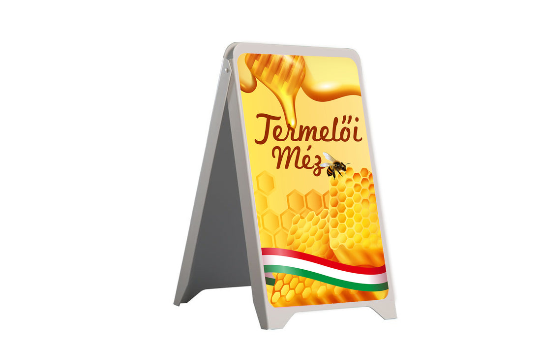 Termelői méz megállítótábla