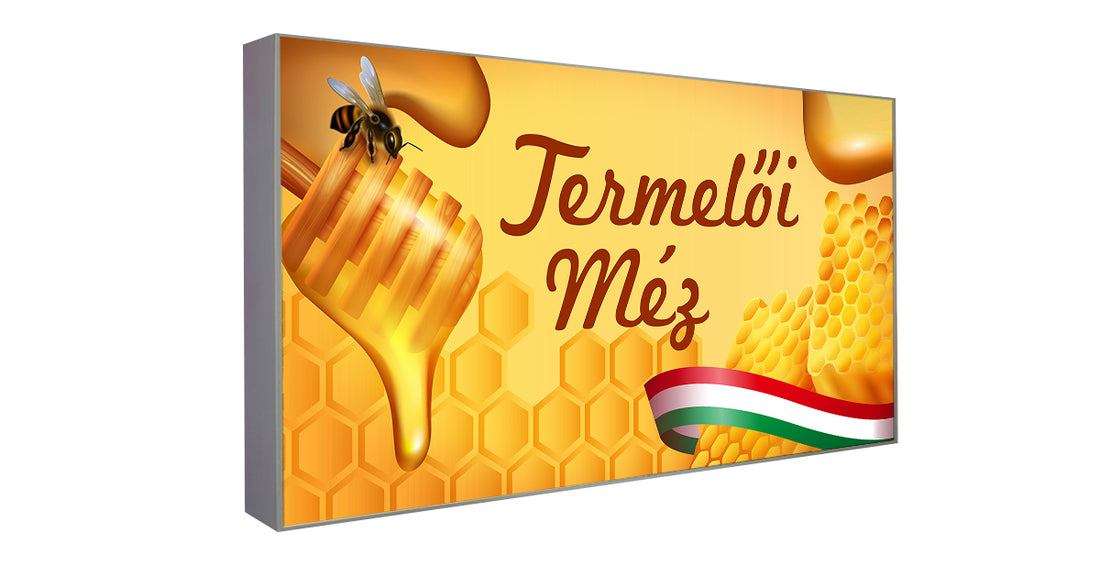 Világító textilbox - Méz