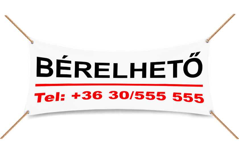 "Bérelhető" molinó