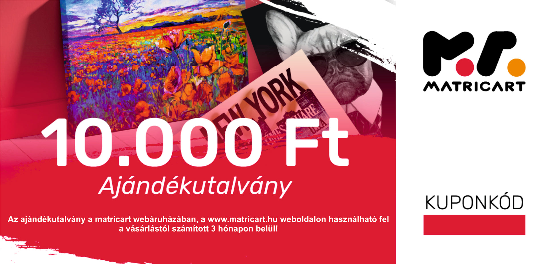 AJÁNDÉKUTALVÁNY 10.000,- FT