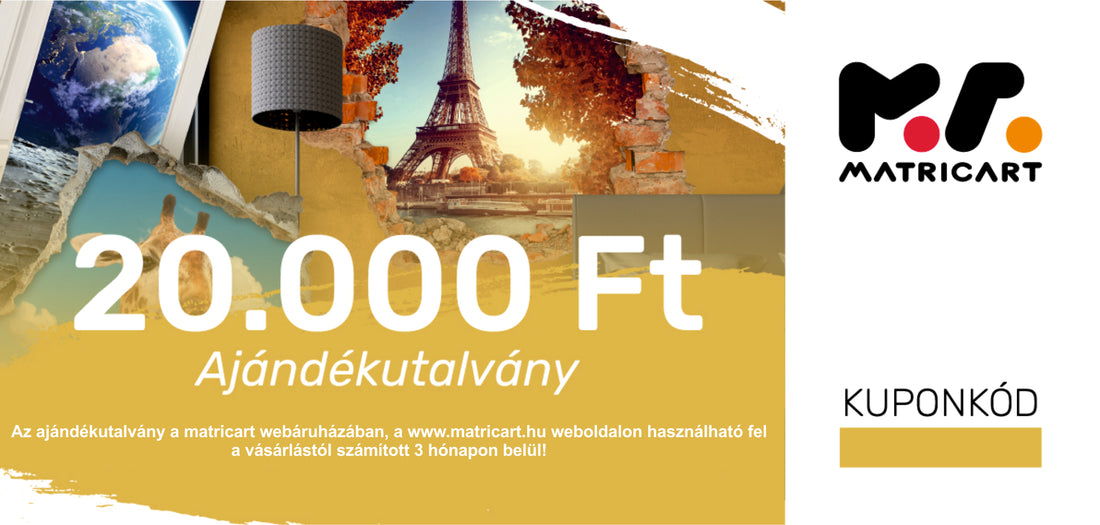 AJÁNDÉKUTALVÁNY 20.000,- FT