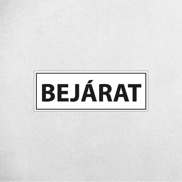 BEJÁRAT