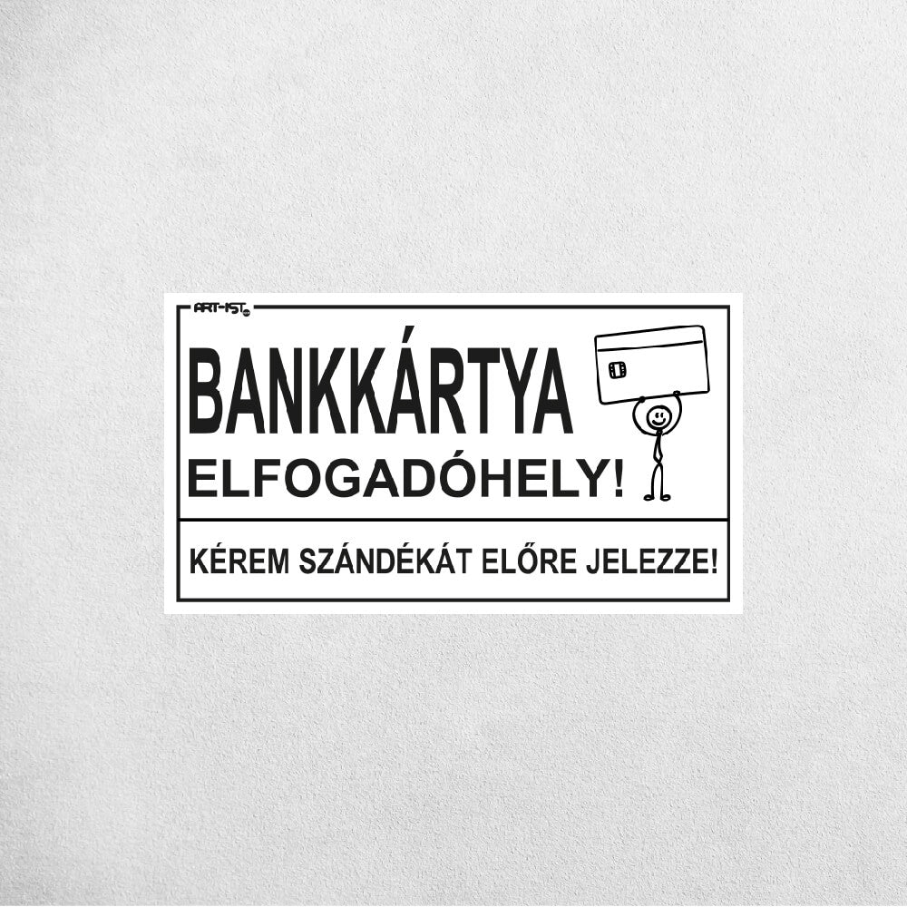 BANKKÁRTYA ELFOGADÓHELY