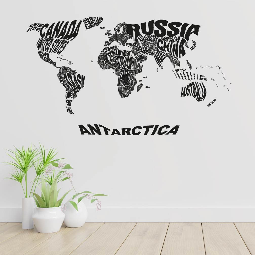 ASIA ANTARCTICA TÉRKÉP FALMATRICA