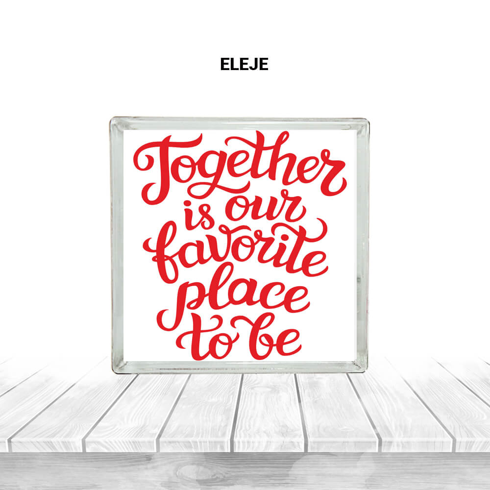 TOGETHER IS OUR ÜVEGTÉGLA